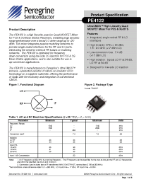 Datasheet 4122-21 manufacturer Peregrine