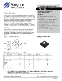 Datasheet 4135-01 manufacturer Peregrine