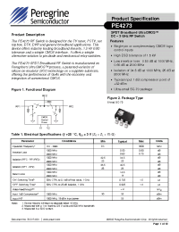 Datasheet 4273-02 manufacturer Peregrine