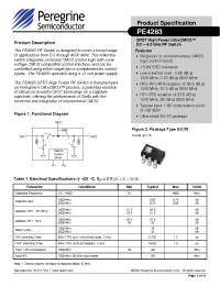 Datasheet 4283-02 manufacturer Peregrine