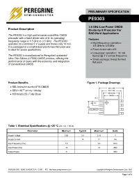 Datasheet 9303-01 manufacturer Peregrine