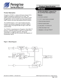 Datasheet PE3240 manufacturer Peregrine