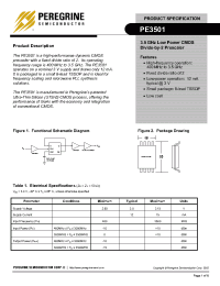 Datasheet PE3501-08TSSOP-100A manufacturer Peregrine