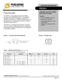 Datasheet PE3511-06SC70-EK manufacturer Peregrine