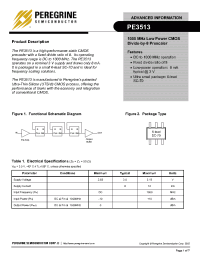 Datasheet PE3513-06SC70-EK manufacturer Peregrine