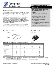 Datasheet PE4124-EK manufacturer Peregrine