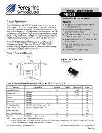 Datasheet PE4243 manufacturer Peregrine