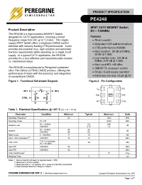 Datasheet PE4248-06MLP3x3-3000C manufacturer Peregrine