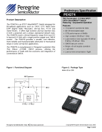 Datasheet PE4274 manufacturer Peregrine