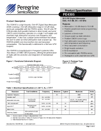 Datasheet PE4305-EK manufacturer Peregrine