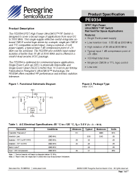 Datasheet PE9354ES manufacturer Peregrine