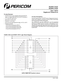 Datasheet PI29FCT52T manufacturer Pericom