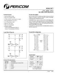 Datasheet PI2BV3877L manufacturer Pericom