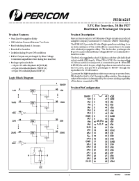 Datasheet PI3B16215B manufacturer Pericom