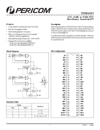 Datasheet PI3B16233AE manufacturer Pericom