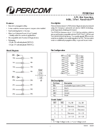 Datasheet PI3B3244LE manufacturer Pericom