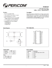 Datasheet PI3B3245LE manufacturer Pericom
