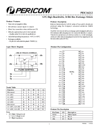 Datasheet PI3C16212 manufacturer Pericom