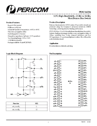 Datasheet PI3C16226B manufacturer Pericom