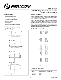Datasheet PI3C34X245B manufacturer Pericom