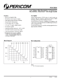 Datasheet PI3CH281 manufacturer Pericom