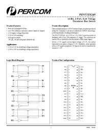 Datasheet PI3VT32X245 manufacturer Pericom