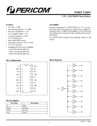 Datasheet PI49FCT32807H manufacturer Pericom