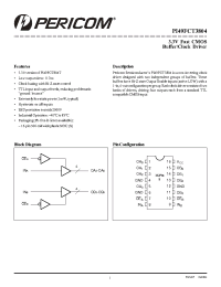 Datasheet PI49FCT3804S manufacturer Pericom