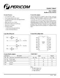 Datasheet PI49FCT804AT производства Pericom