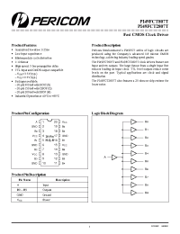Datasheet PI49FCT807ATS manufacturer Pericom