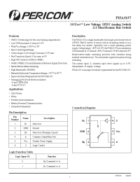Datasheet PI5A3157CX manufacturer Pericom