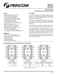 Datasheet PI5A391A производства Pericom