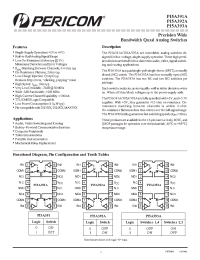 Datasheet PI5A392AW производства Pericom
