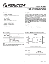 Datasheet PI5A4629 manufacturer Pericom