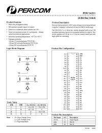 Datasheet PI5C16211A manufacturer Pericom