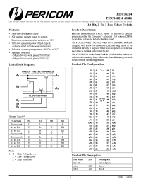 Datasheet PI5C16214 производства Pericom