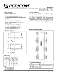 Datasheet PI5C162210V manufacturer Pericom