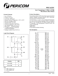 Datasheet PI5C16225C manufacturer Pericom