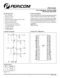 Datasheet PI5C16226C manufacturer Pericom