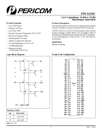 Datasheet PI5C16234C manufacturer Pericom