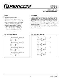 Datasheet PI5C3125LE manufacturer Pericom