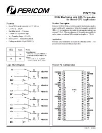 Datasheet PI5C32200A manufacturer Pericom