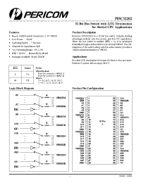 Datasheet PI5C32202A manufacturer Pericom