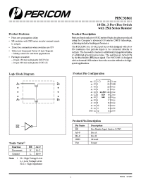 Datasheet PI5C32861Q manufacturer Pericom