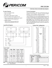 Datasheet PI5C32X2384 manufacturer Pericom