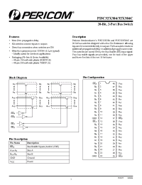 Datasheet PI5C32X384 manufacturer Pericom