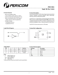 Datasheet PI5C3301CX производства Pericom