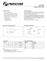 Datasheet PI5C3302CX manufacturer Pericom