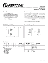 Datasheet PI5C3303T manufacturer Pericom