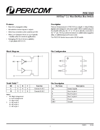 Datasheet PI5C3303TX производства Pericom